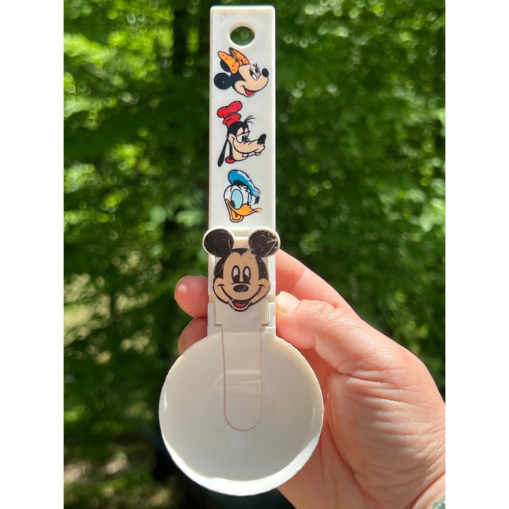 Vintage 1980s Disney Plastic Ice Cream Scoop Mickey Mouse and Friends 8.5 inch